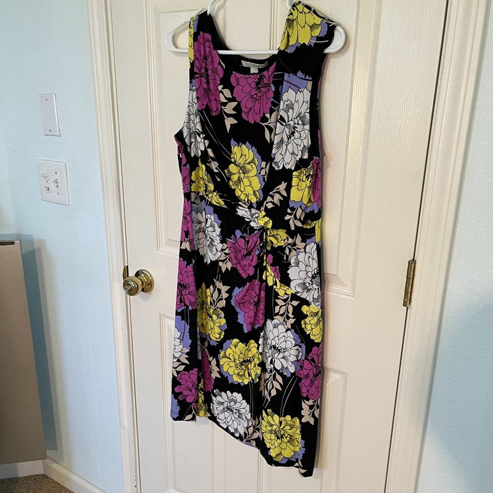 Floral knit dress, XL
